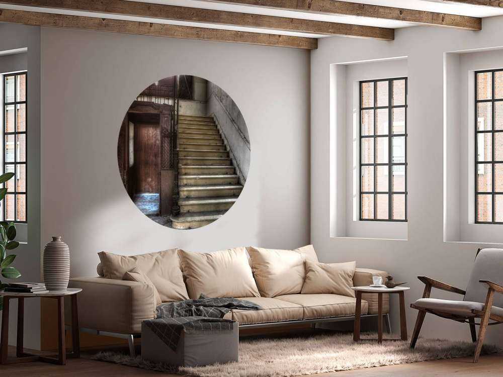 Abandoned wooden cage lift