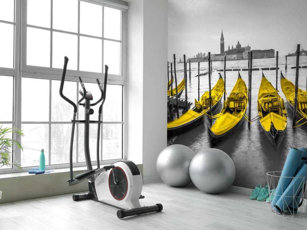 Gondolas along the canal