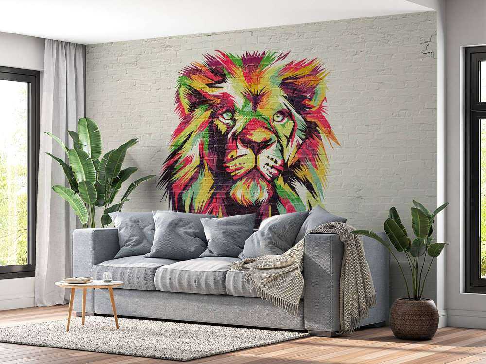Graffiti of a lion