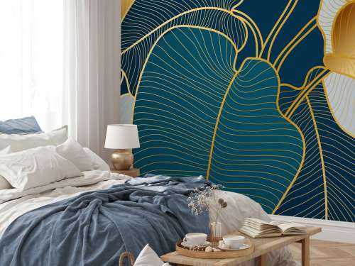 Luxury gold Art Deco