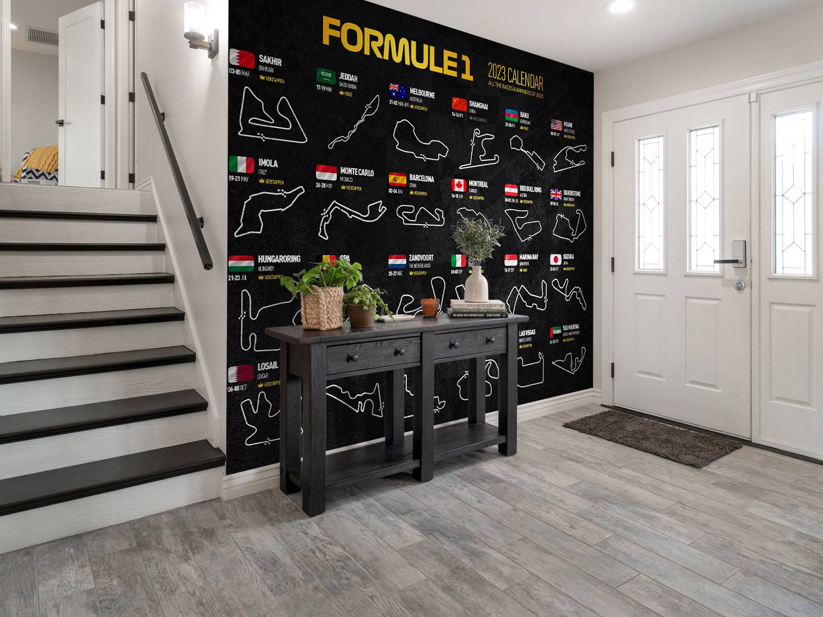 Formula 1 2023 - Winners map