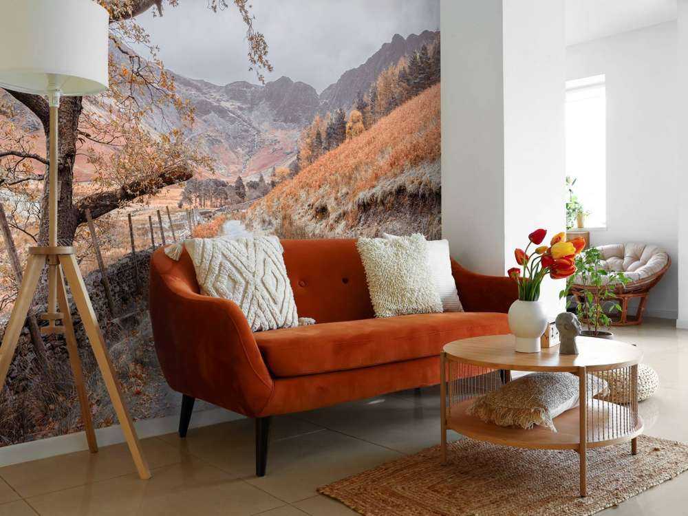 Path between the mountains