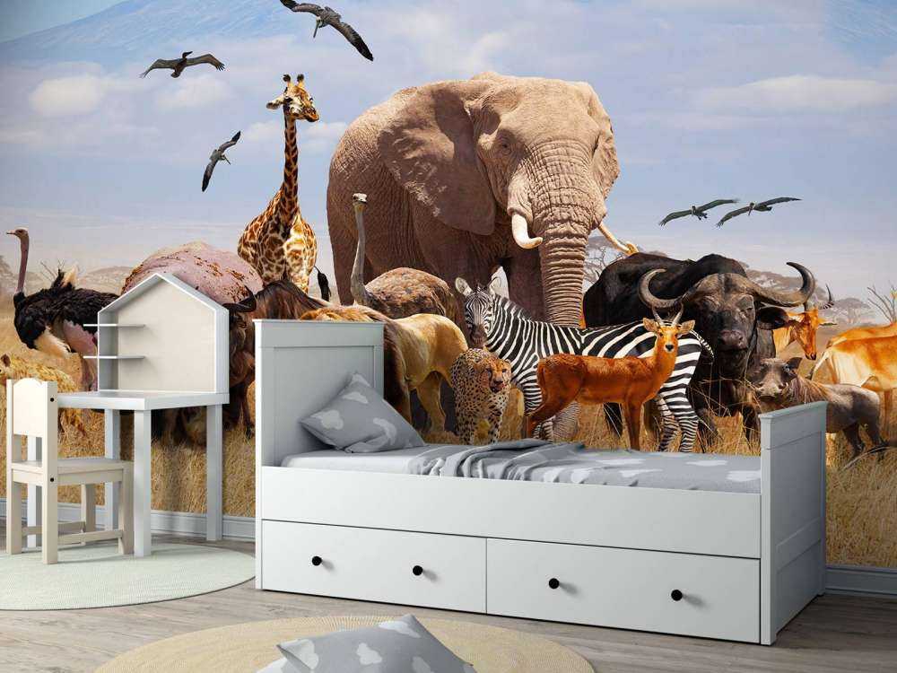 African animals at Kilimanjaro