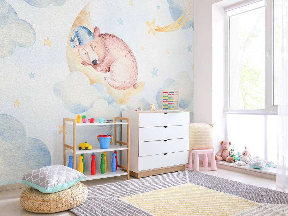 Sleeping bear in the clouds