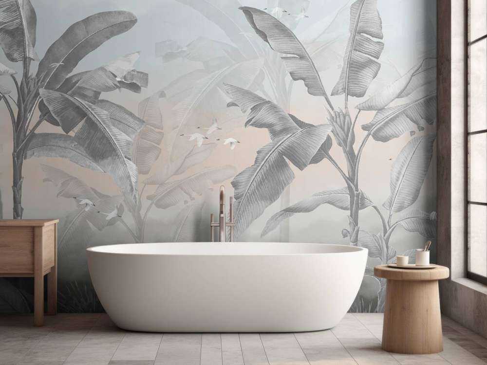 Tropische bananen bomen