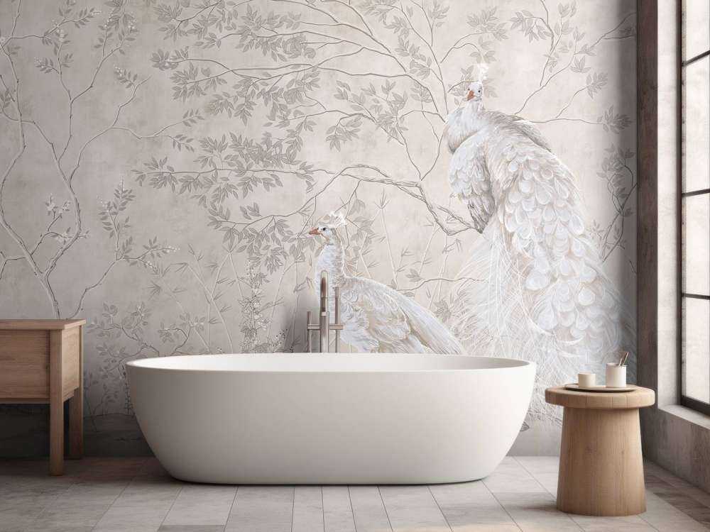 Peacocks in the tree