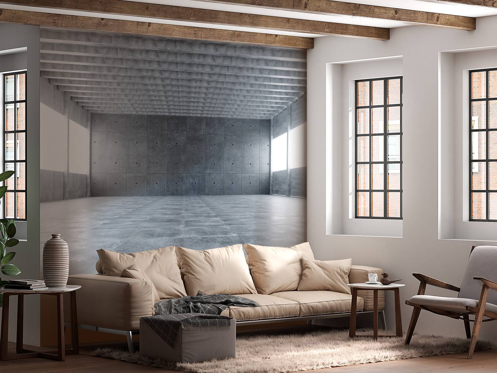 Concrete warehouse