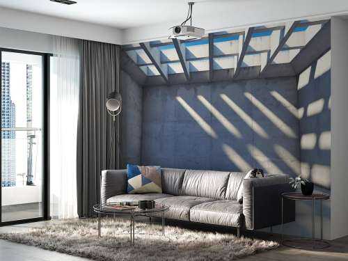 Empty space with open roof