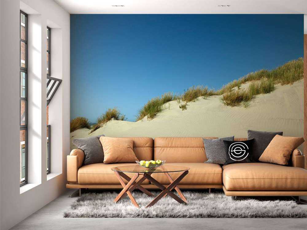 Duinen met blauwe lucht