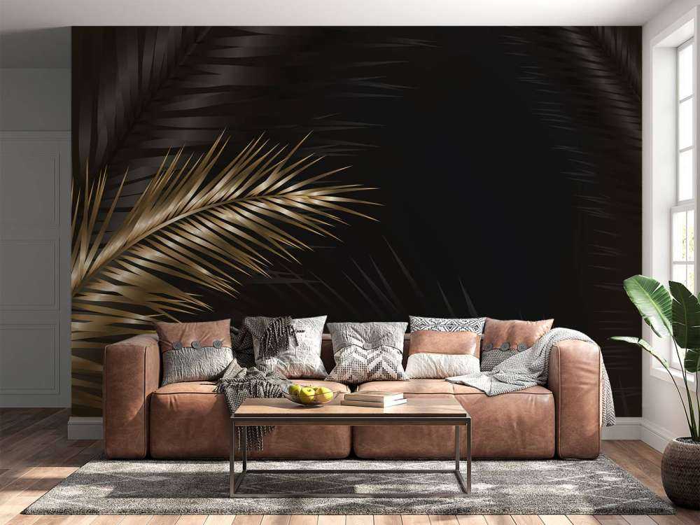 Ornamental palm leaves