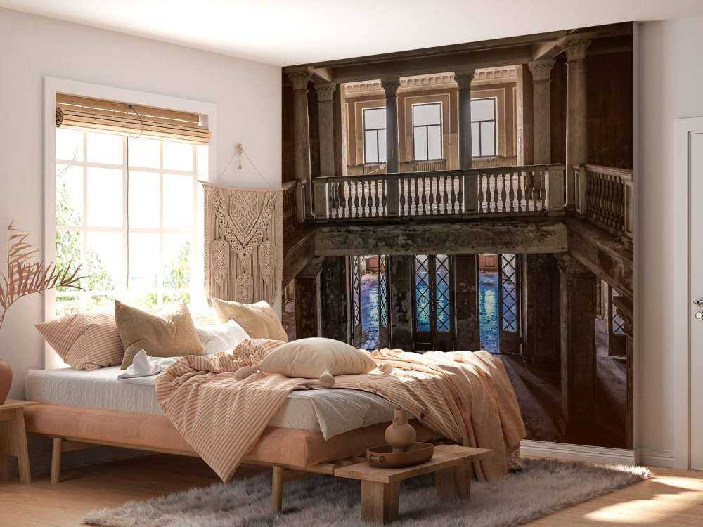 Ruined old country house