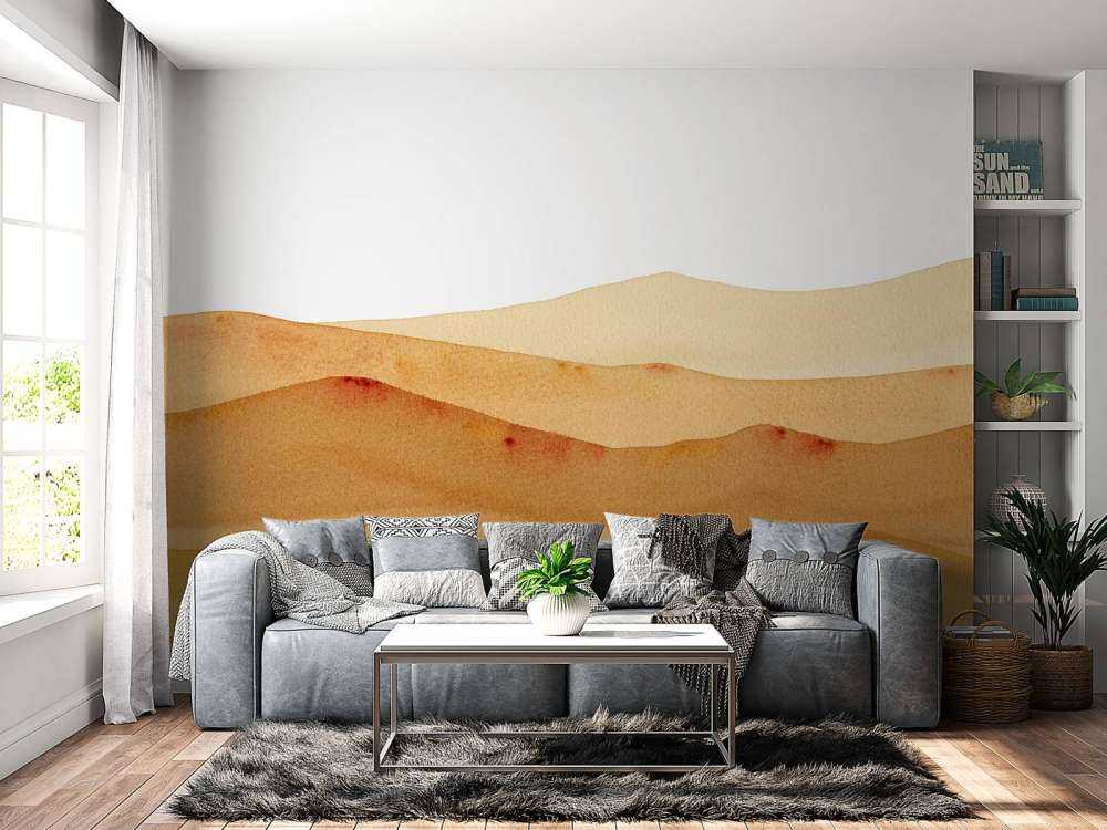 Watercolour desert