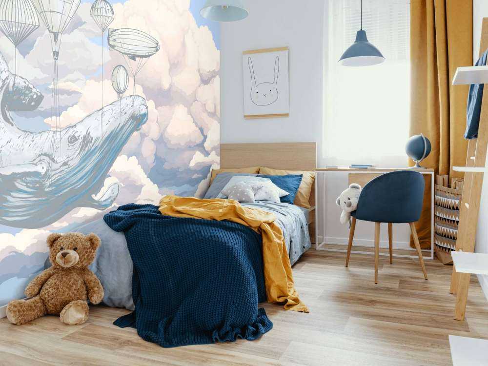 Whale and his hot-air balloons