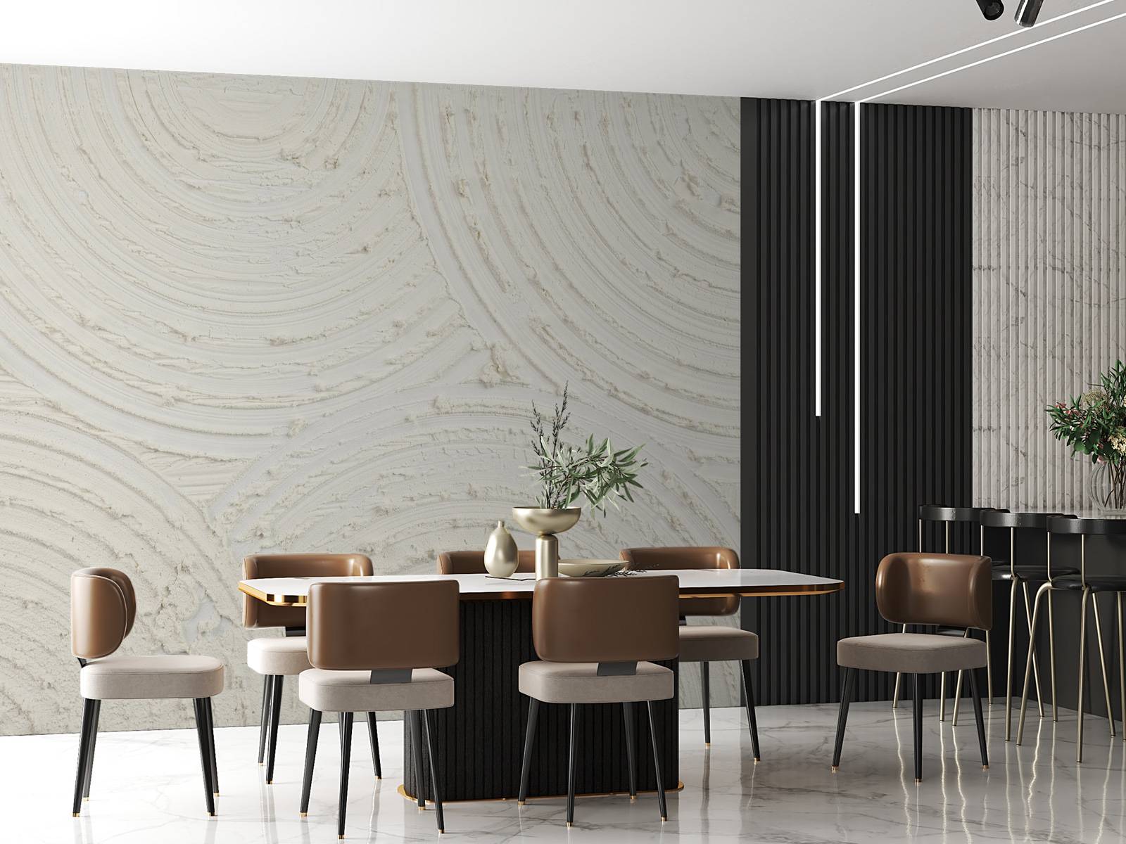 Zen circles coarse structure in off white