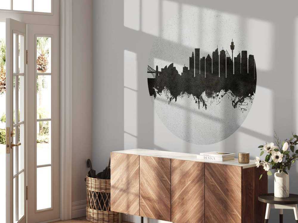 Watercolor skyline, Sydney