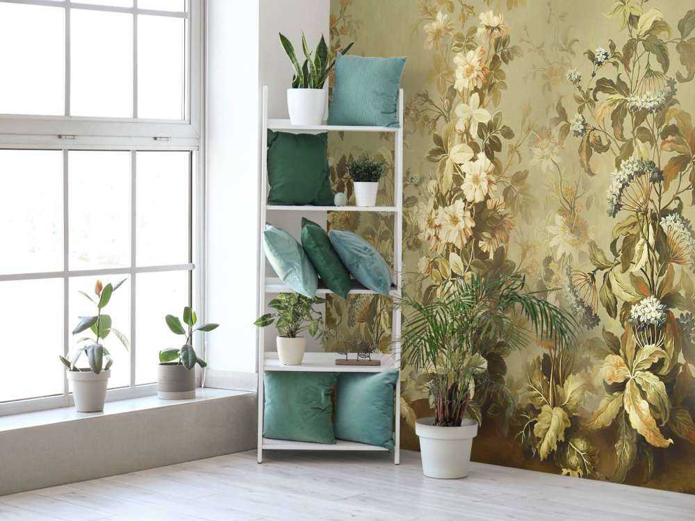 Vintage Olive Green Clematis