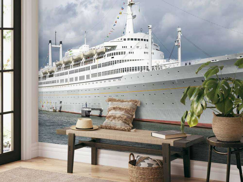 Stylish ocean giant in the harbor