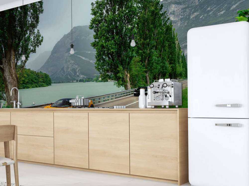 Ride through the Alps along the lake.