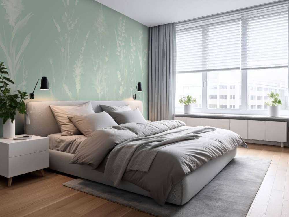 Lavender Glade Seamless Mint Green