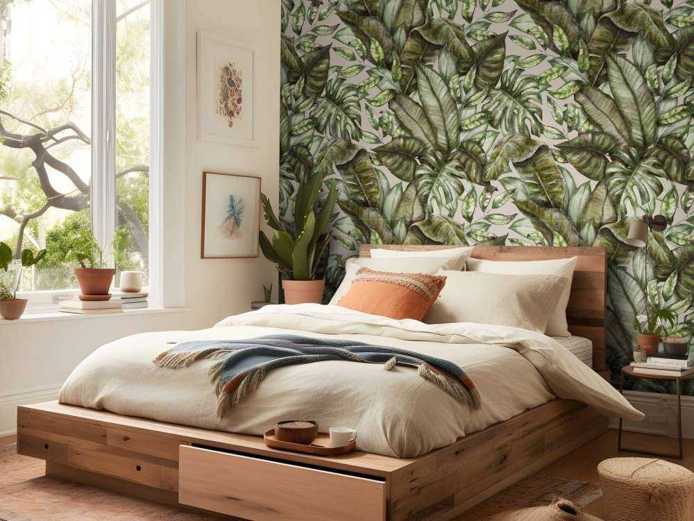 Verschillende tropische bladeren