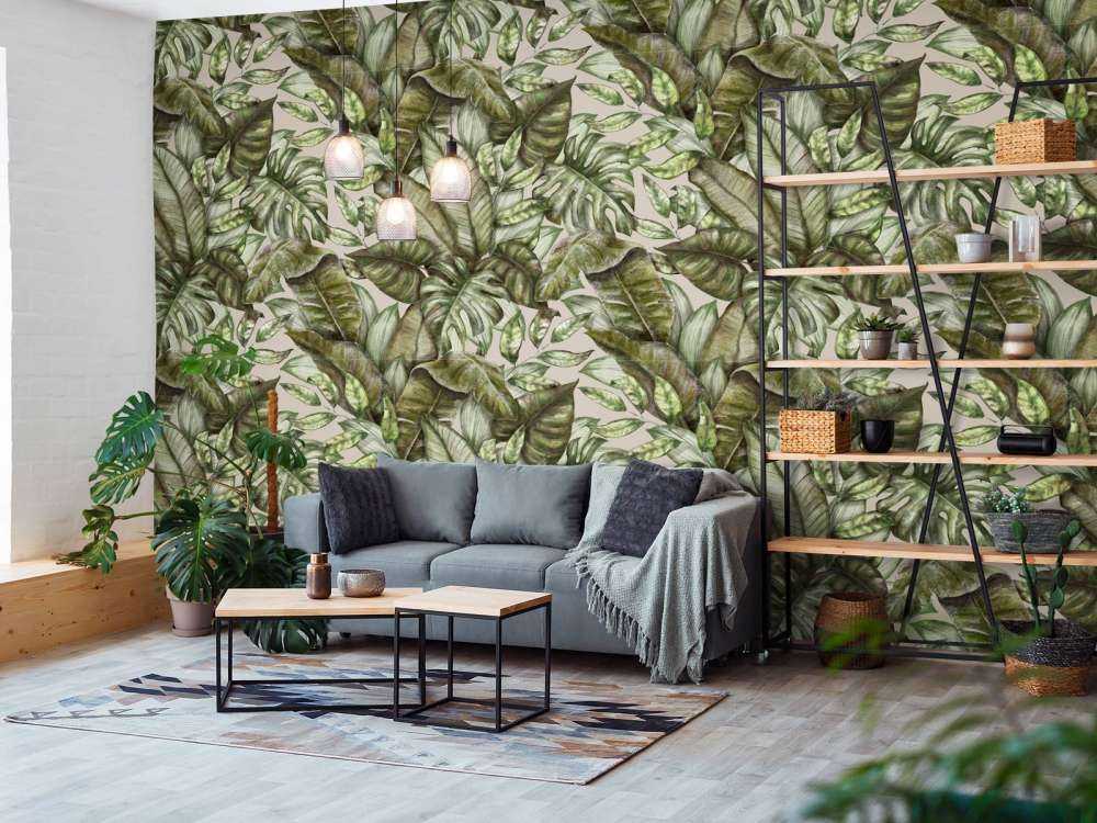 Verschillende tropische bladeren