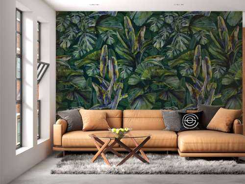 Hand drawn leaves