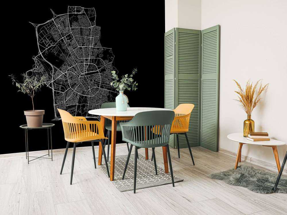 Map of Eindhoven, black