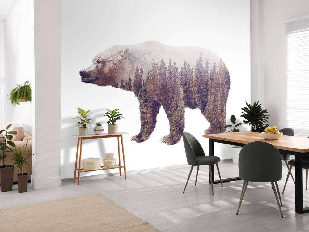 Beer op een wit achtergrond