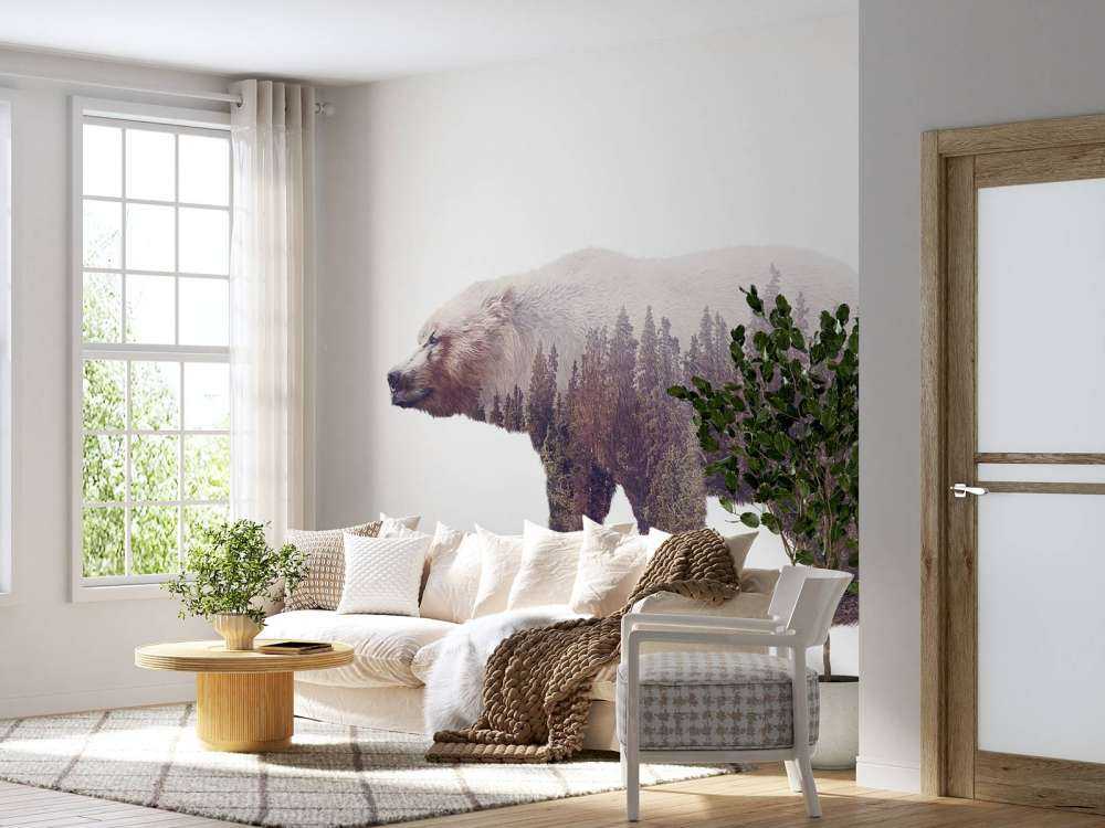 Beer op een wit achtergrond