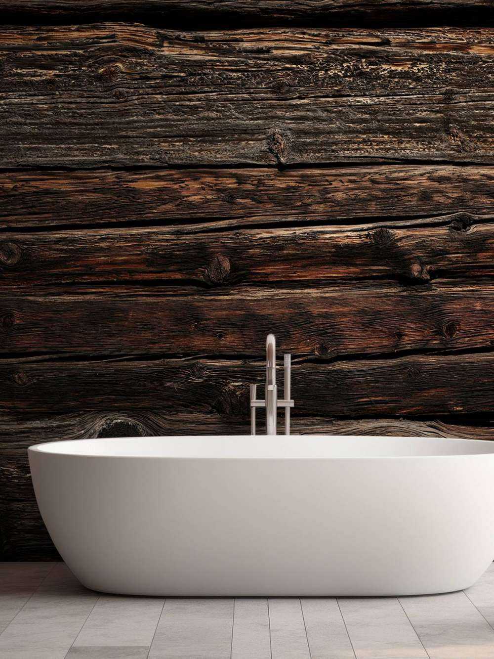 Dark old horizontal wood