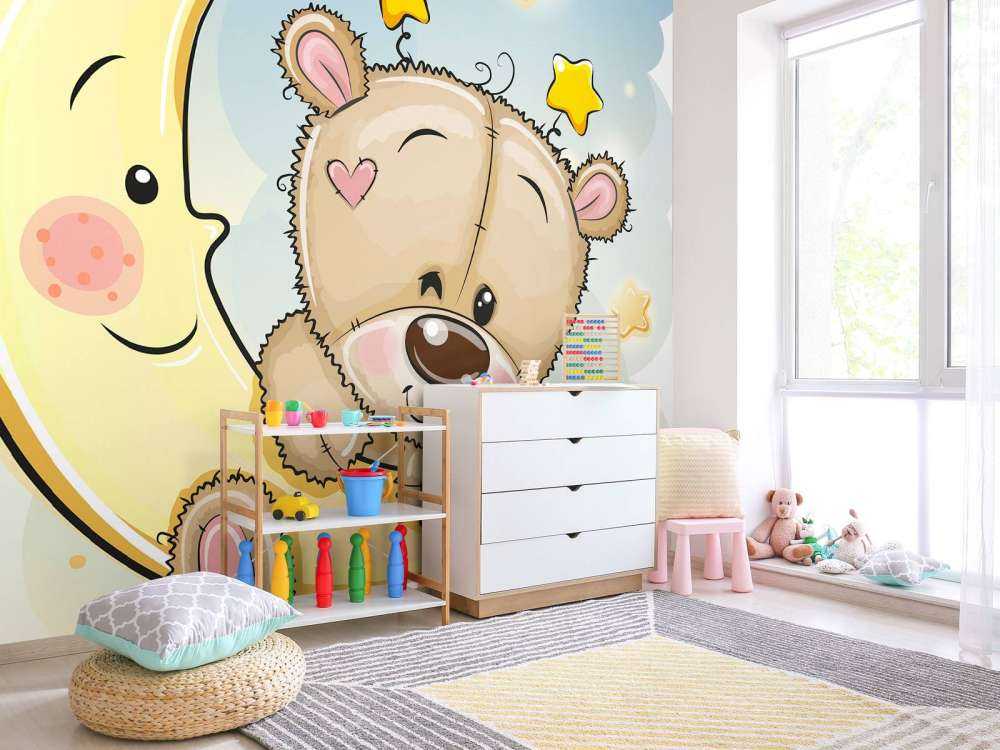 Teddybeer met de maan