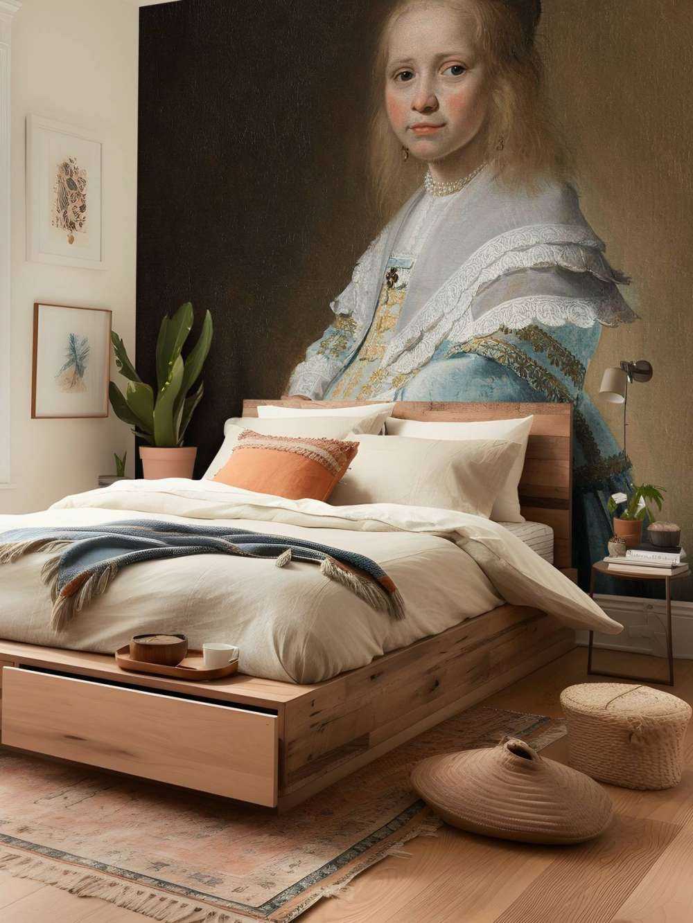 Portrait of a girl in blue