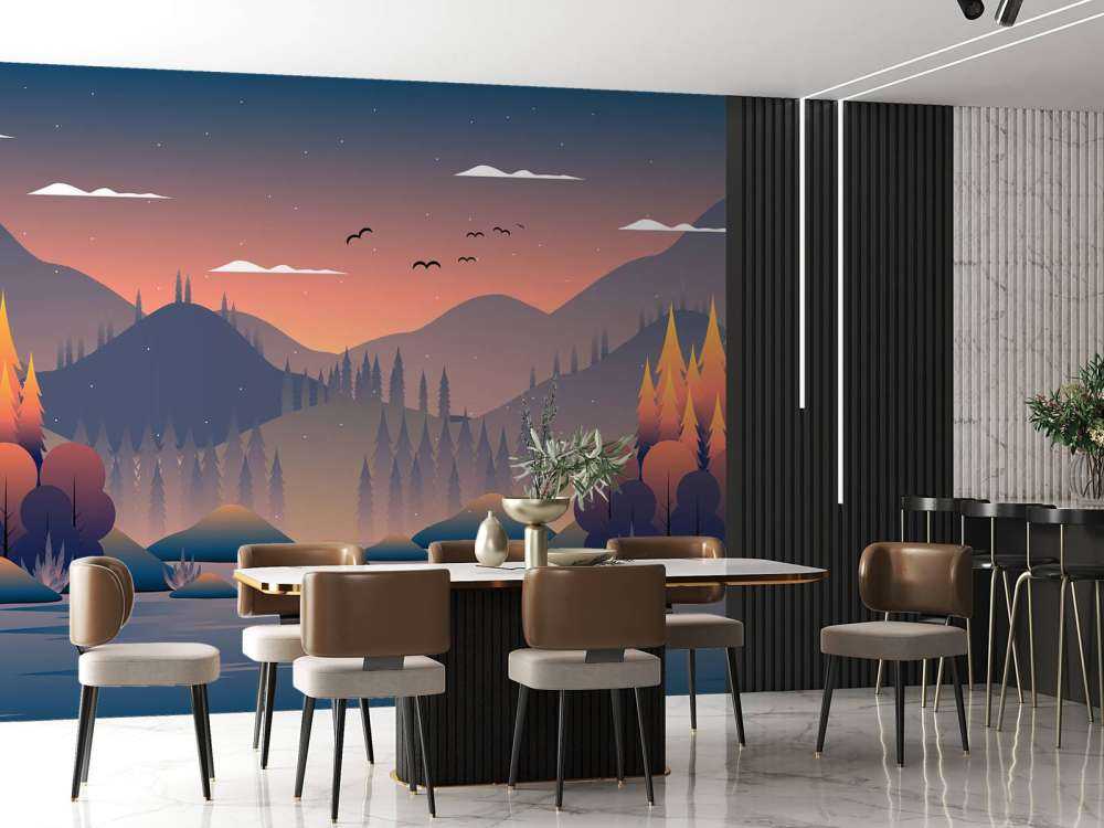 Autumn forest illustration