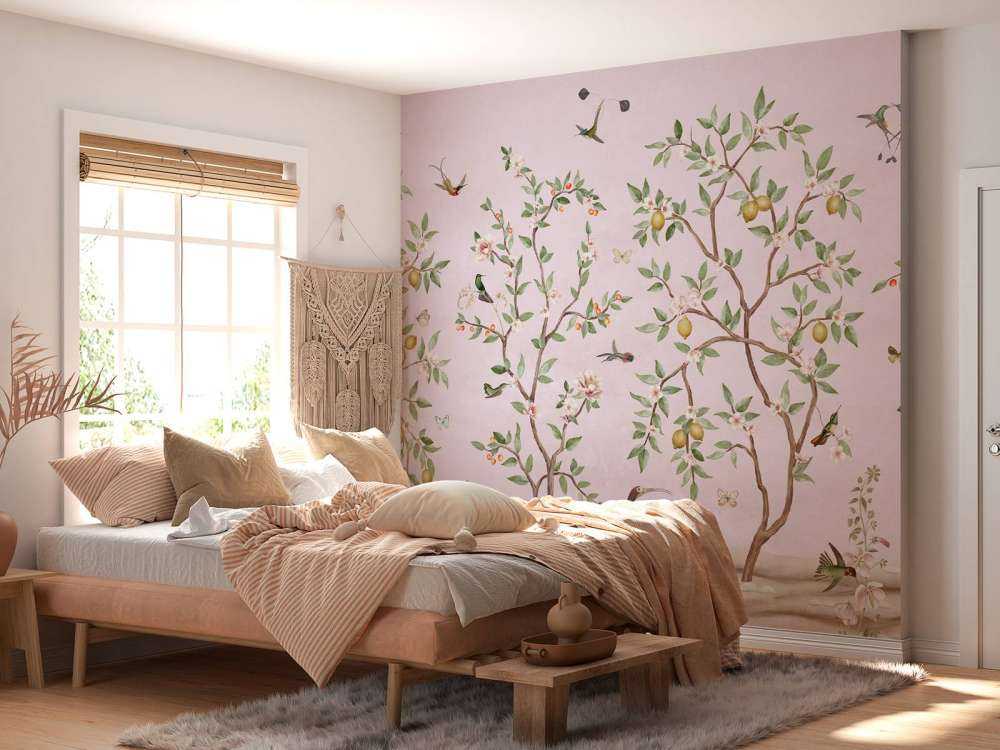 Lemon Tree Chinoiserie - Pink
