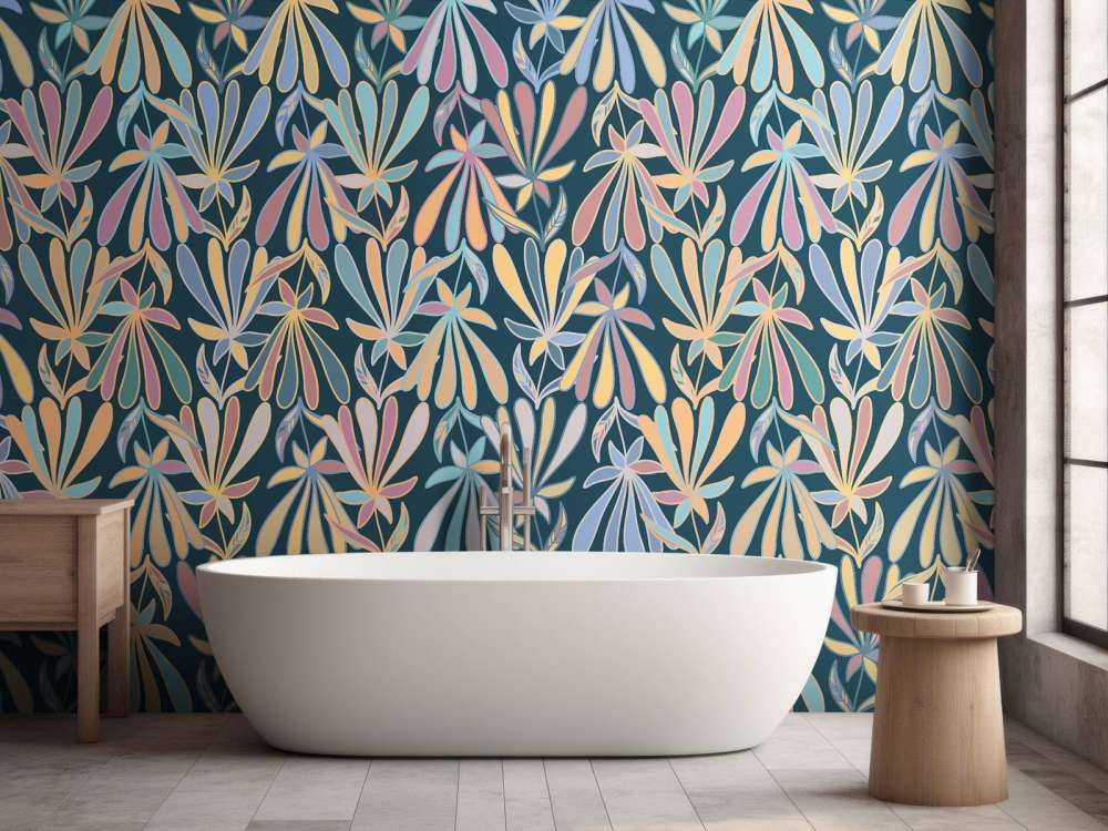 Flowers in pastel shades