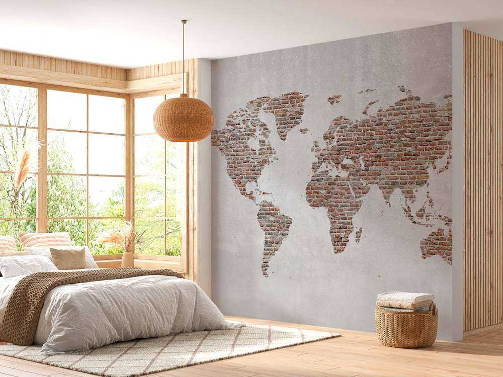 World map stones