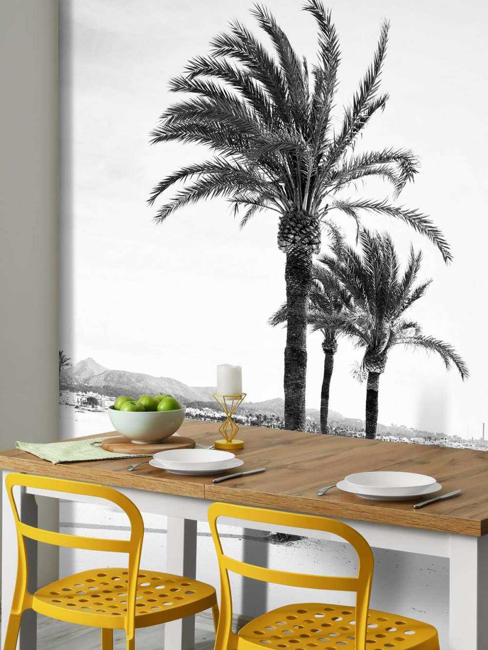 Palm trees together