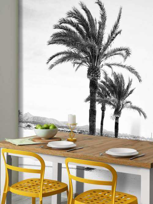 Palm trees together