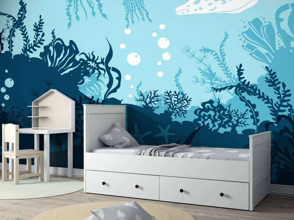 Blue underwater world