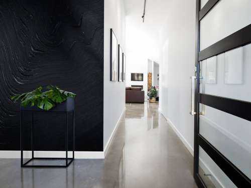 Old palm leaf in black and white