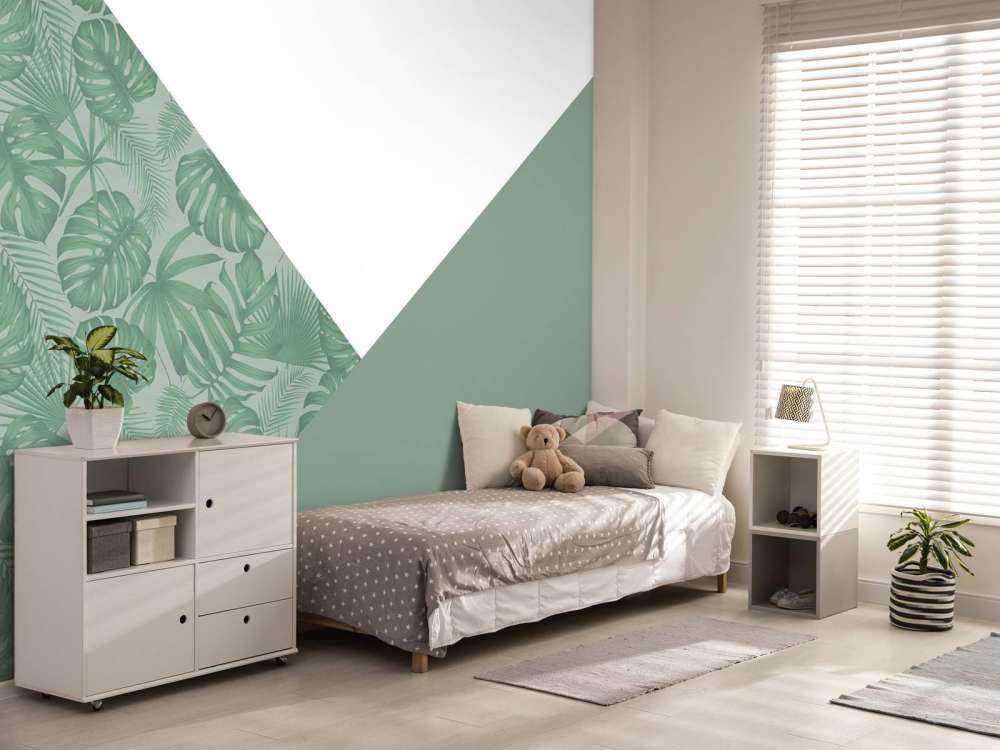 Triangles with jungle pattern