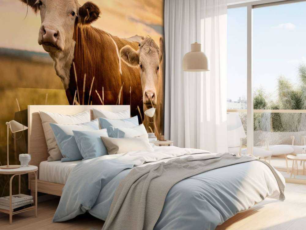 Cows in the evening sun