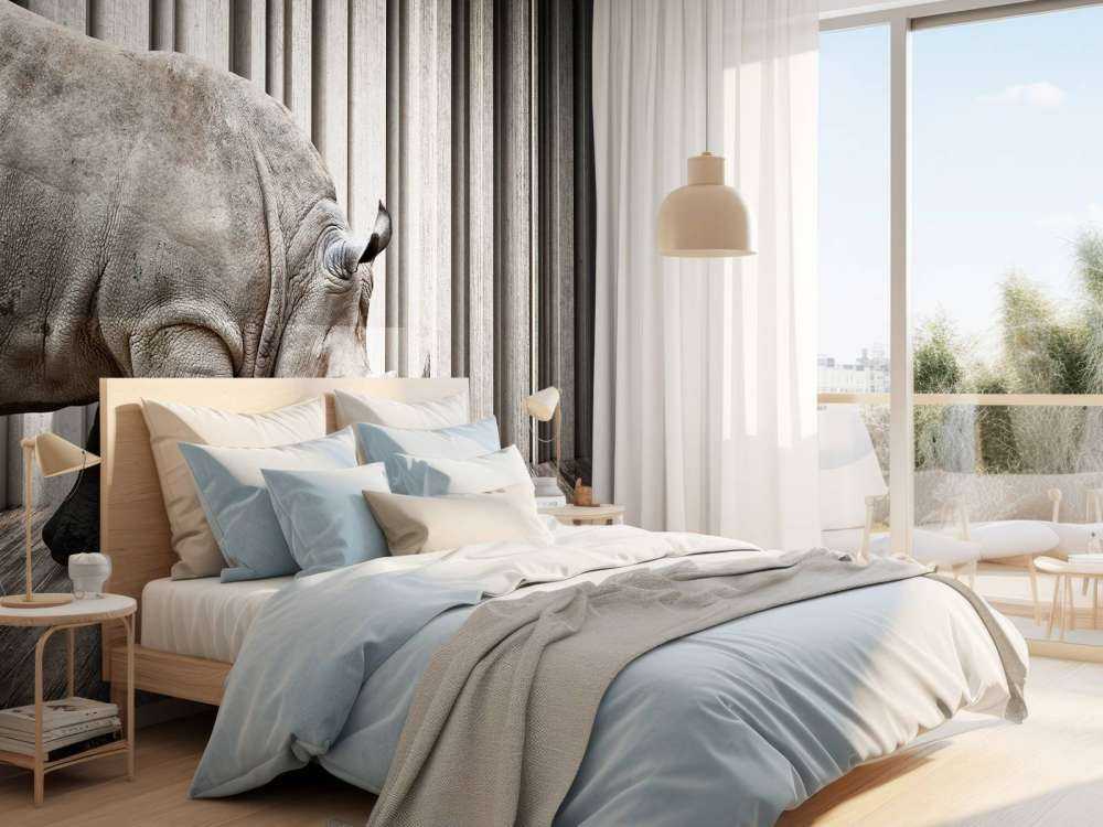 Rhinoceros in hall