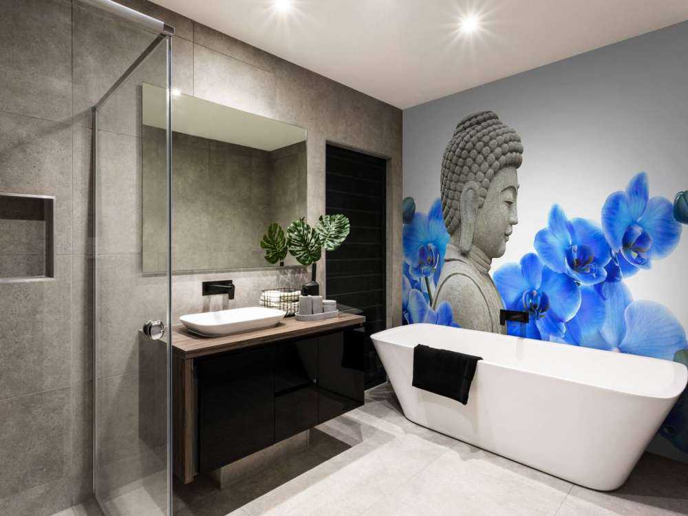 Buddha and orchid