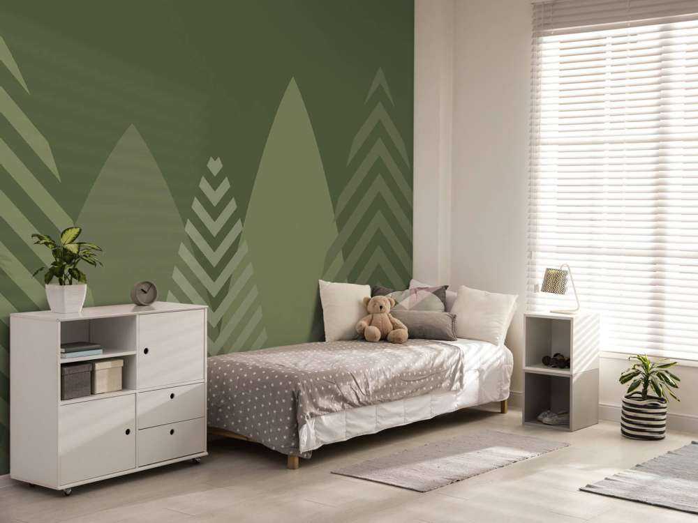 High mountains, green