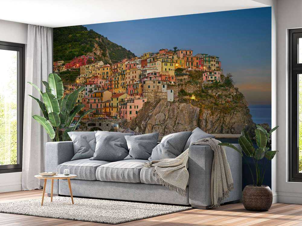 Coloured houses in Italy