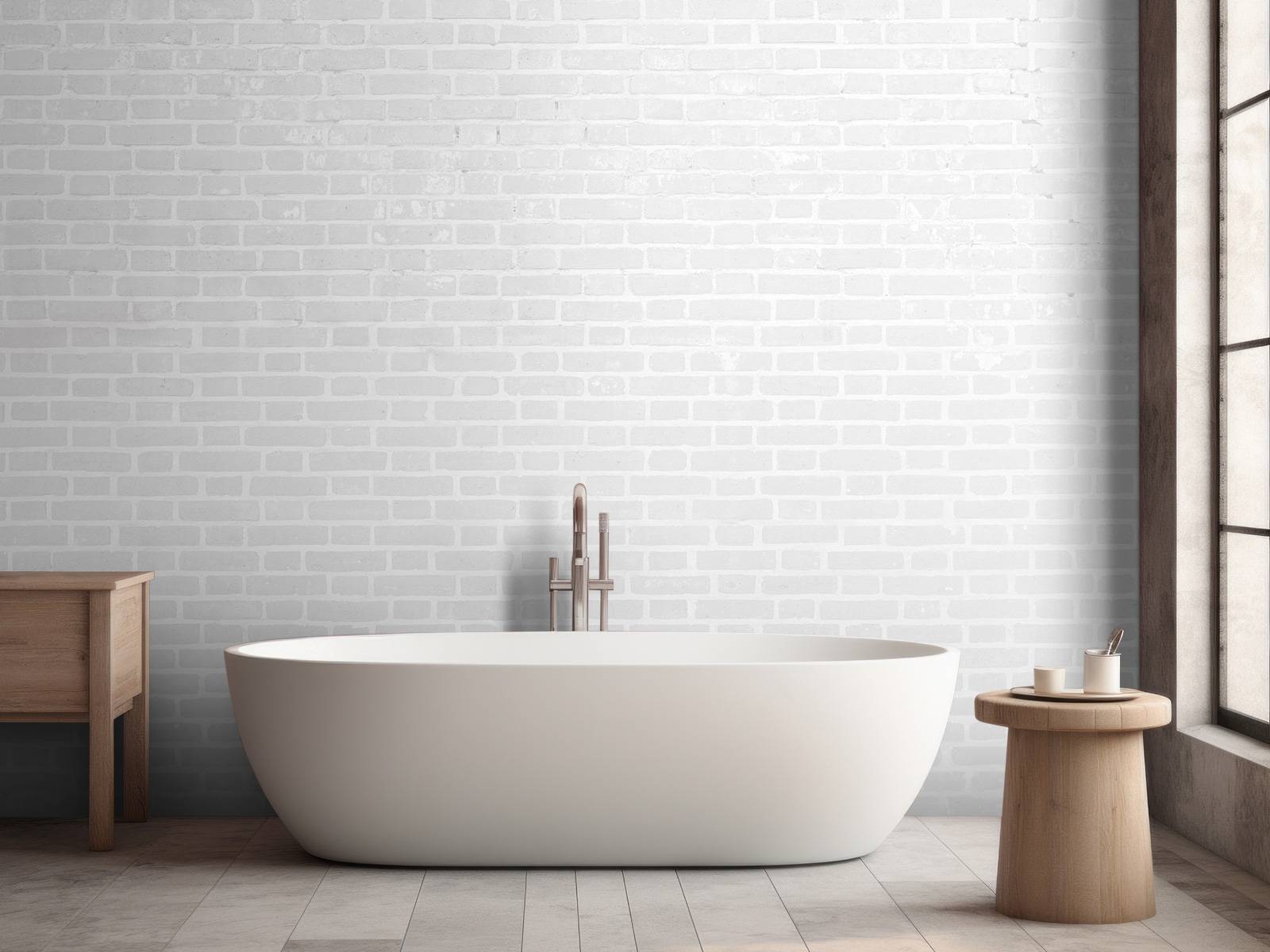 White brick wall