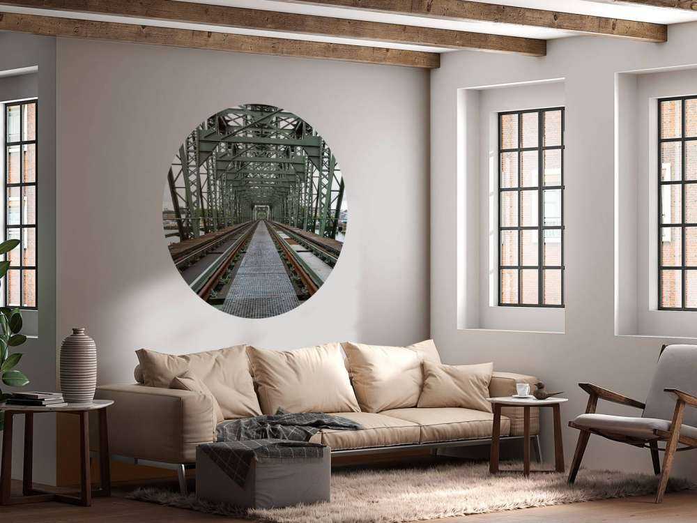 Monumental railroad bridge De Hef in Rotterdam  