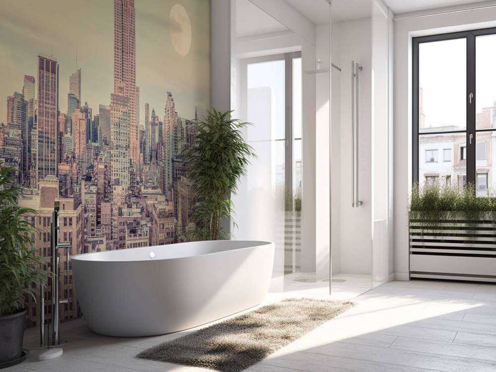 Empire State Building with Manhattan