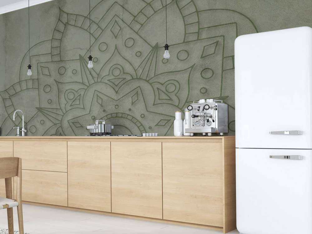 Weathered Green Mandala